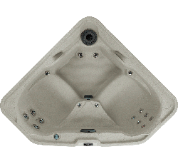 Product image top view of the Tristar model Hot Tub from the Freeflow® Hot Tubs series offered by Bonsall Pool & Spa In Lincoln, NE.