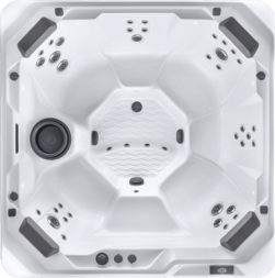 Product image top view of the Rhythm model of the Hot Spring Hot Tubs new Hot Spot series by Bonsall Pool & Spa In Lincoln, NE.